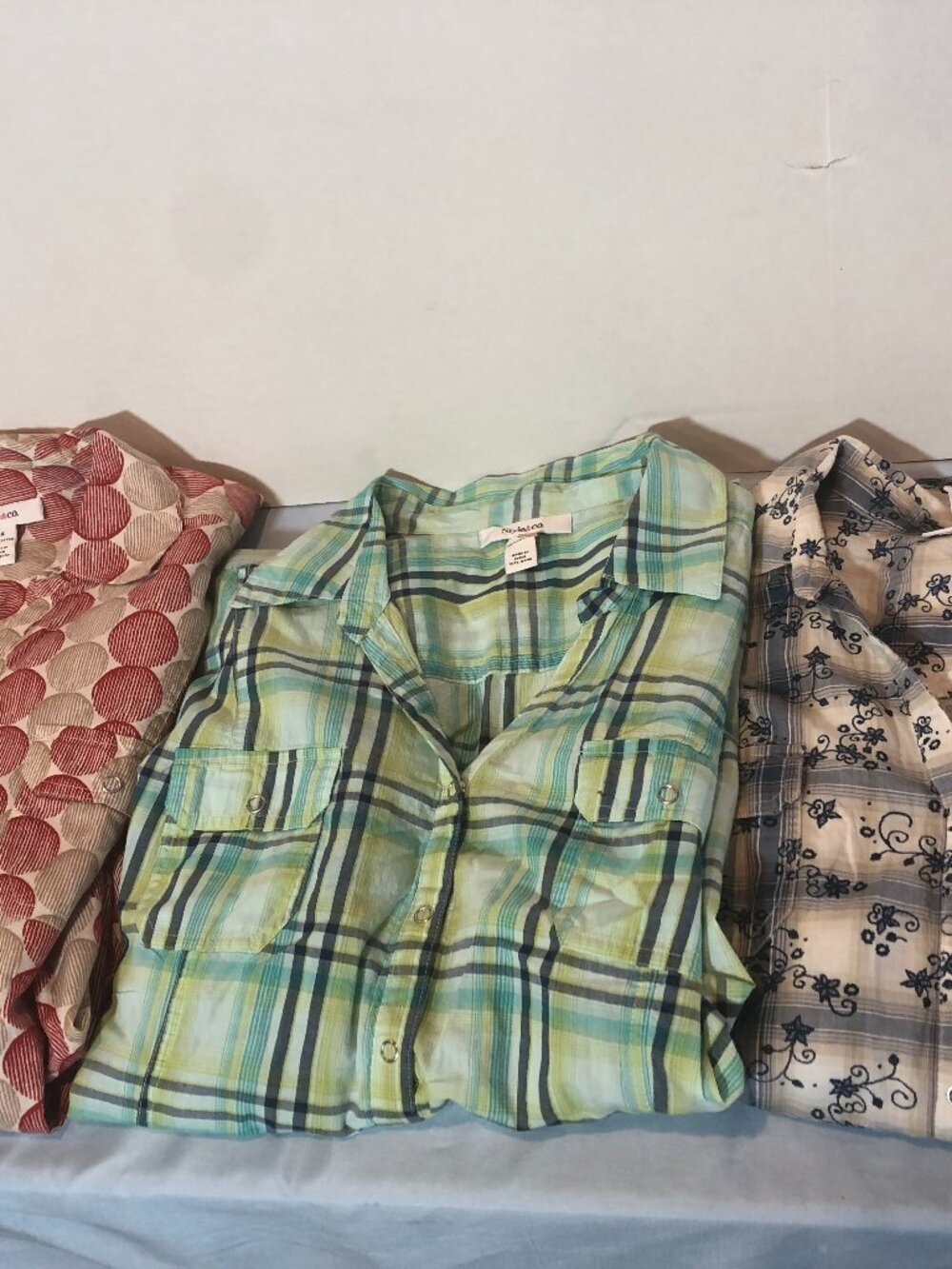 LOT of 3 Sz 18 Style & Co Short Sleeve Blouse - 25 - 26" Pit to Pit